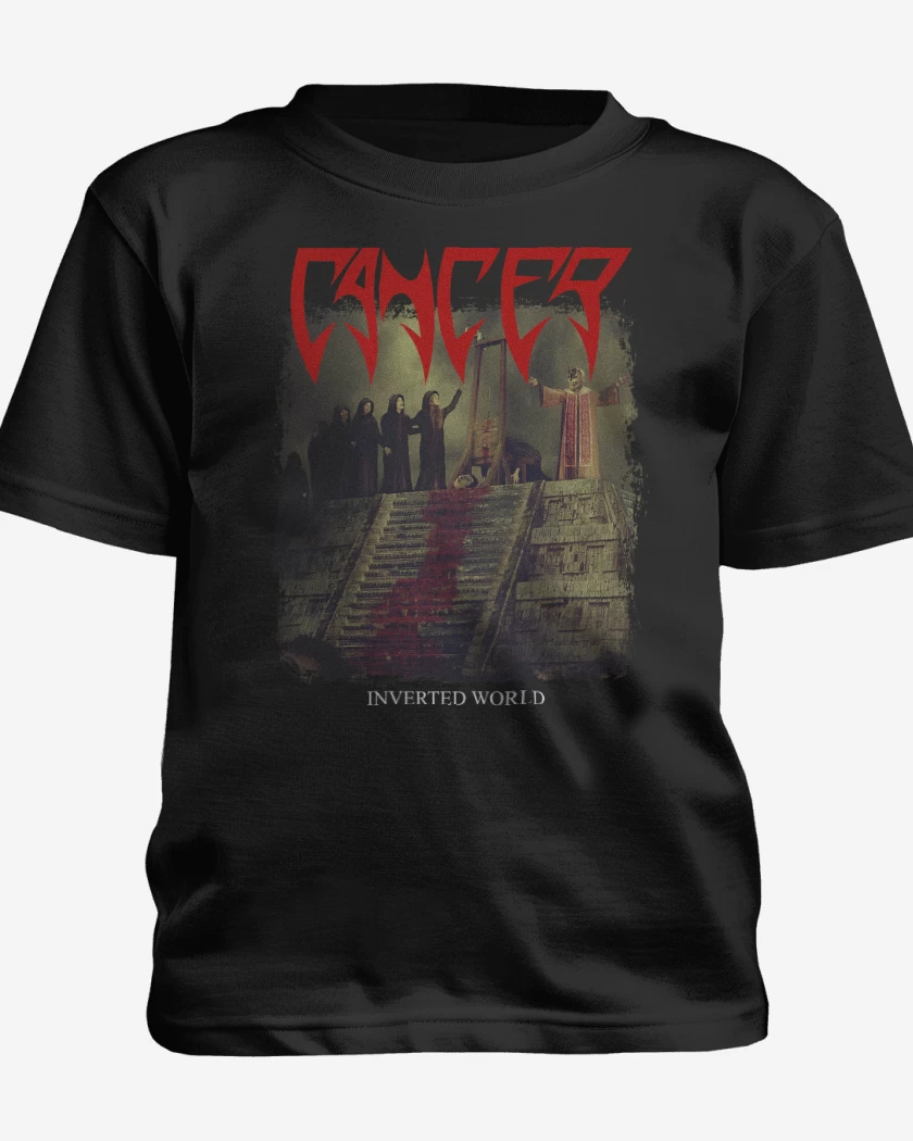 Polera de niño Negro de Cancer Inverted World