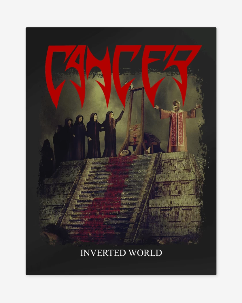 Print metalico Cancer Inverted World