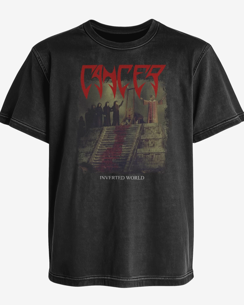 Polera desgastada Cancer Inverted World