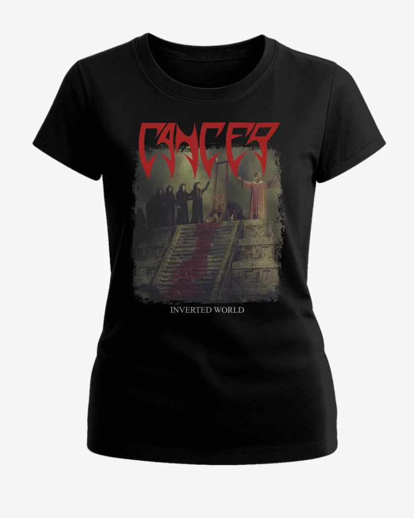 Polera de Mujer Negro de Cancer Inverted World