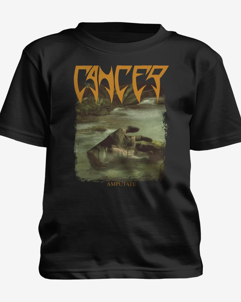 Polera de niño Negro de Cancer Amputate