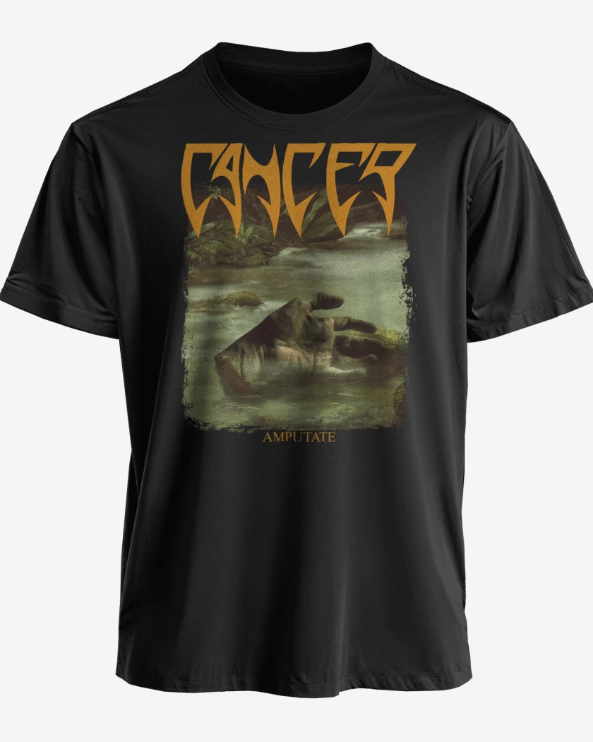 Polera premium Negro de Cancer Amputate