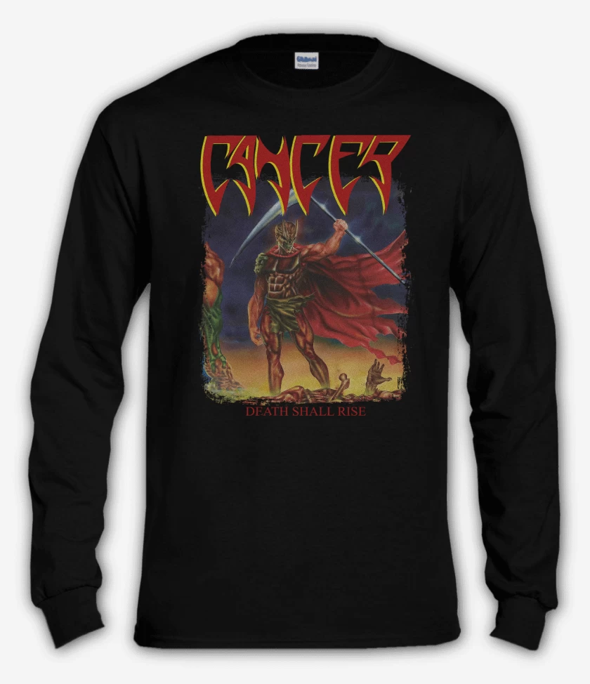 Polera manga larga Negro de Cancer Death Shall Rise