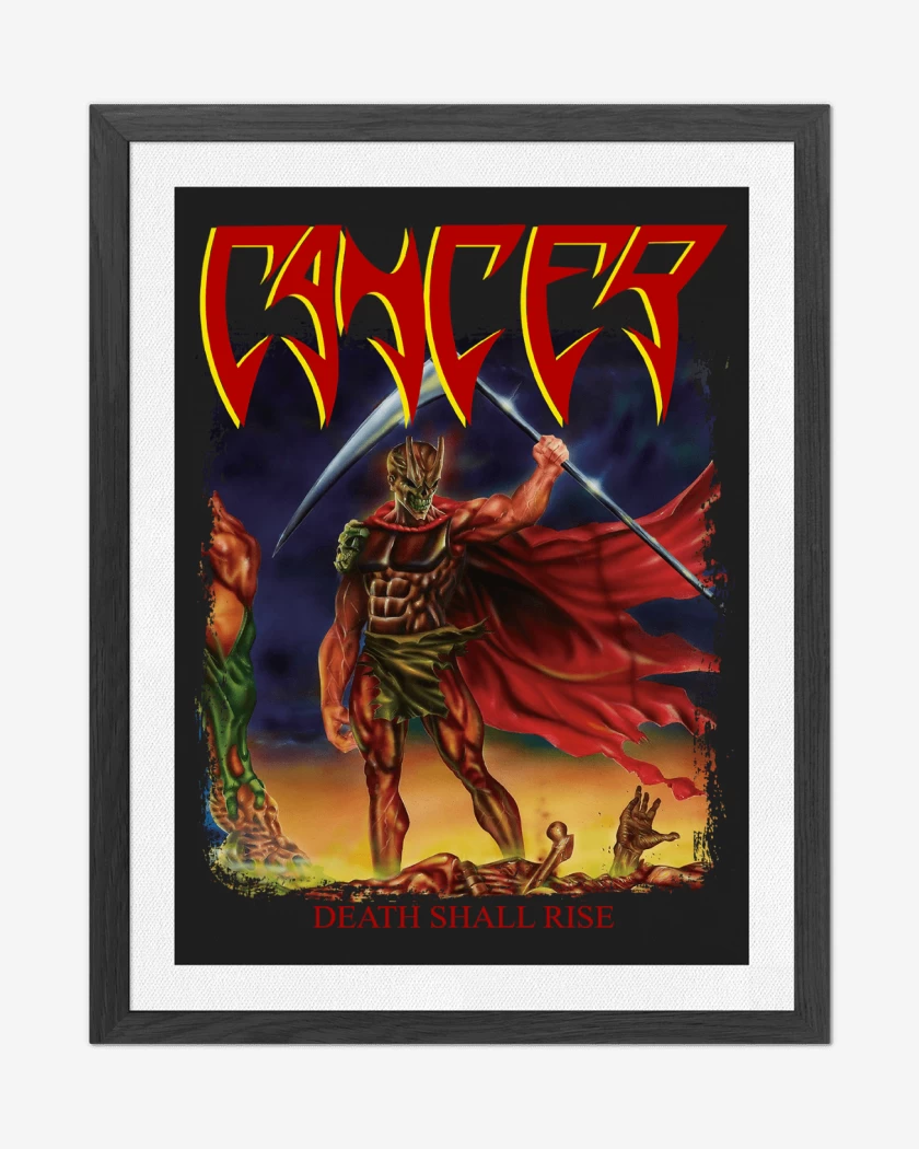 Cuadro decorativo Negro de Cancer Death Shall Rise