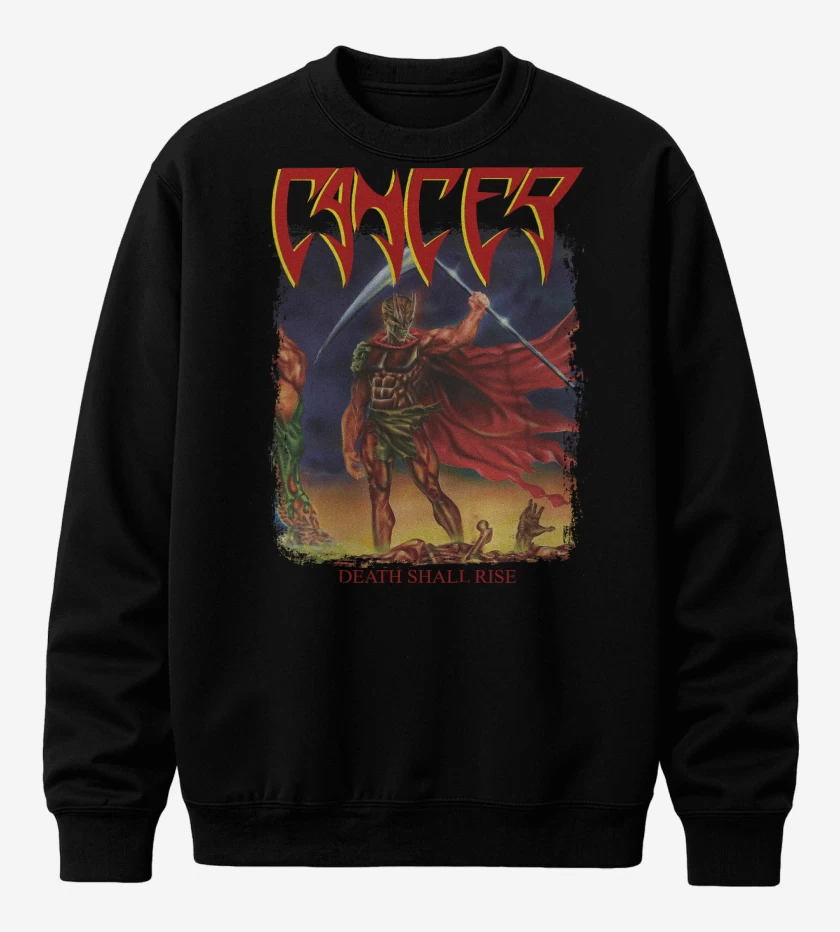 Poleron polo Negro de Cancer Death Shall Rise
