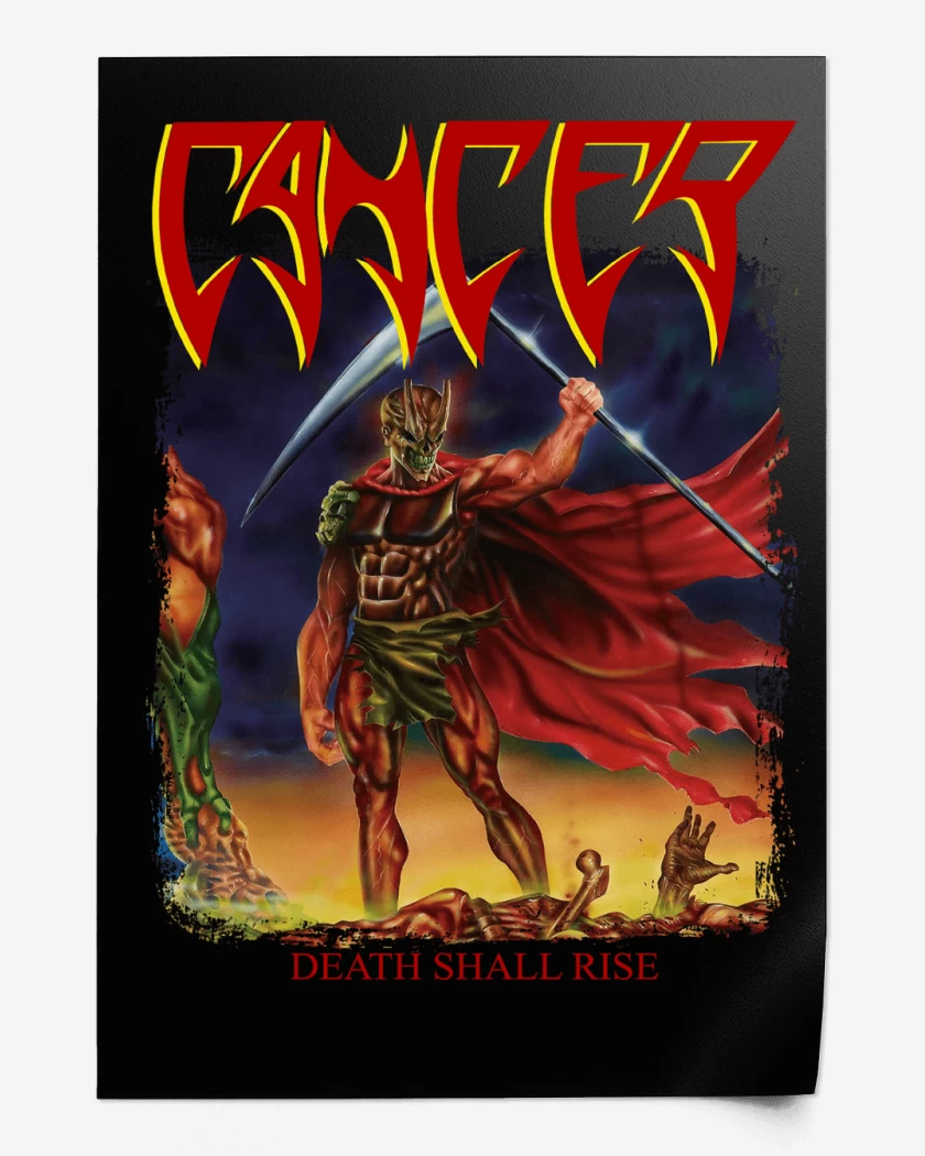Print Negro de Cancer Death Shall Rise