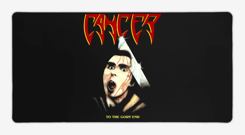 Mouse pad Gamer Negro de Cancer To the Glory End
