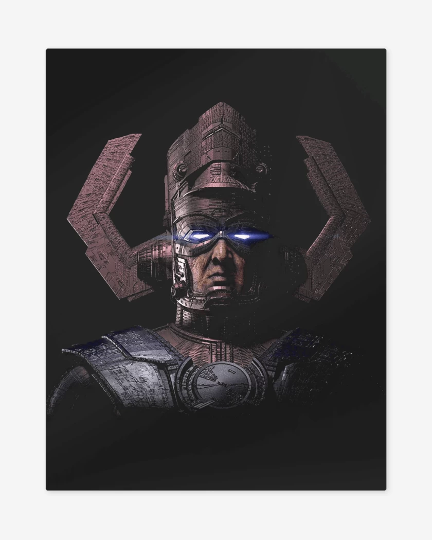 Print metalico Negro de F4 Galactus