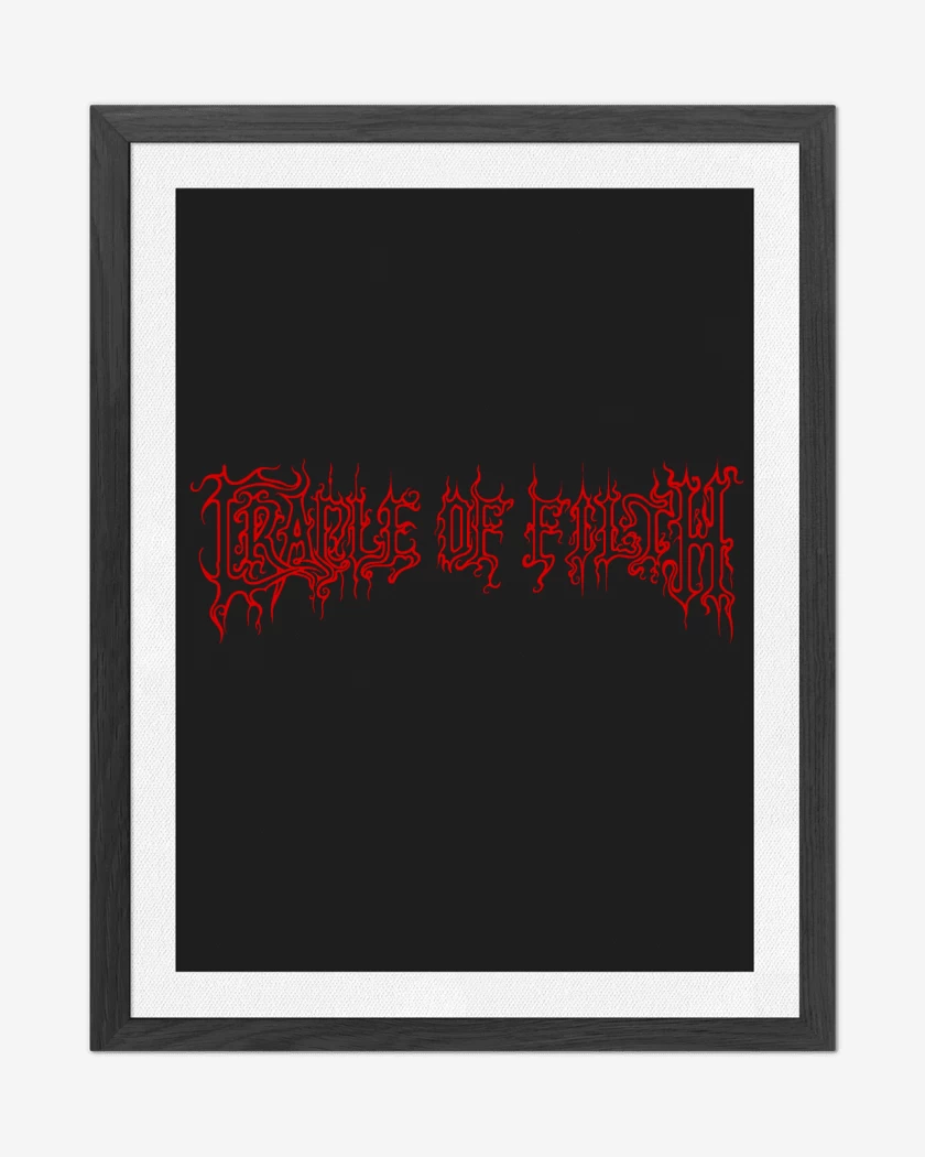 Cuadro decorativo Negro de Cradle of Filth Logo