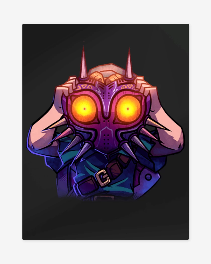 Print metalico Negro de Link Majora