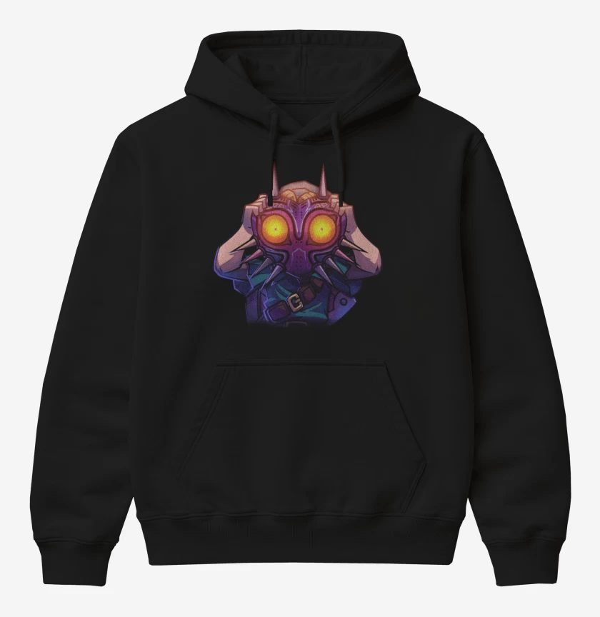 Poleron Canguro básico Negro de Link Majora