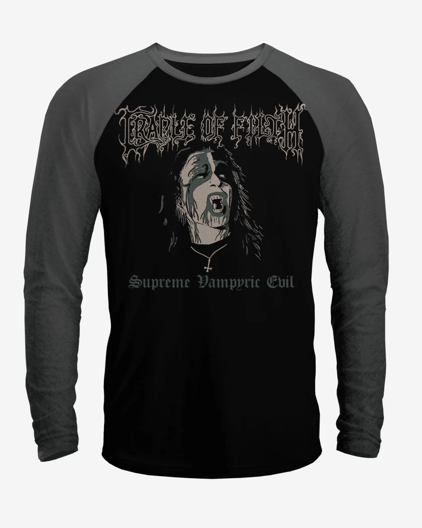 Polera Raglan Cradle of Filth Supreme Vampyric Evil