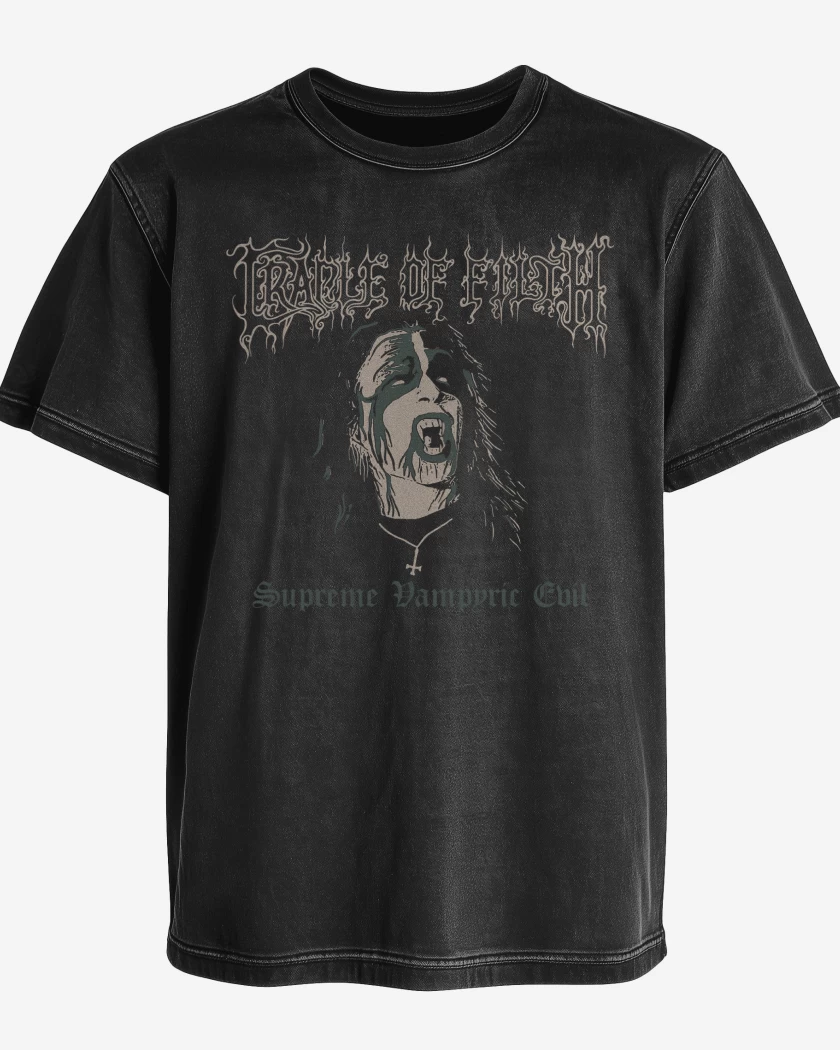 Polera desgastada Cradle of Filth Supreme Vampyric Evil