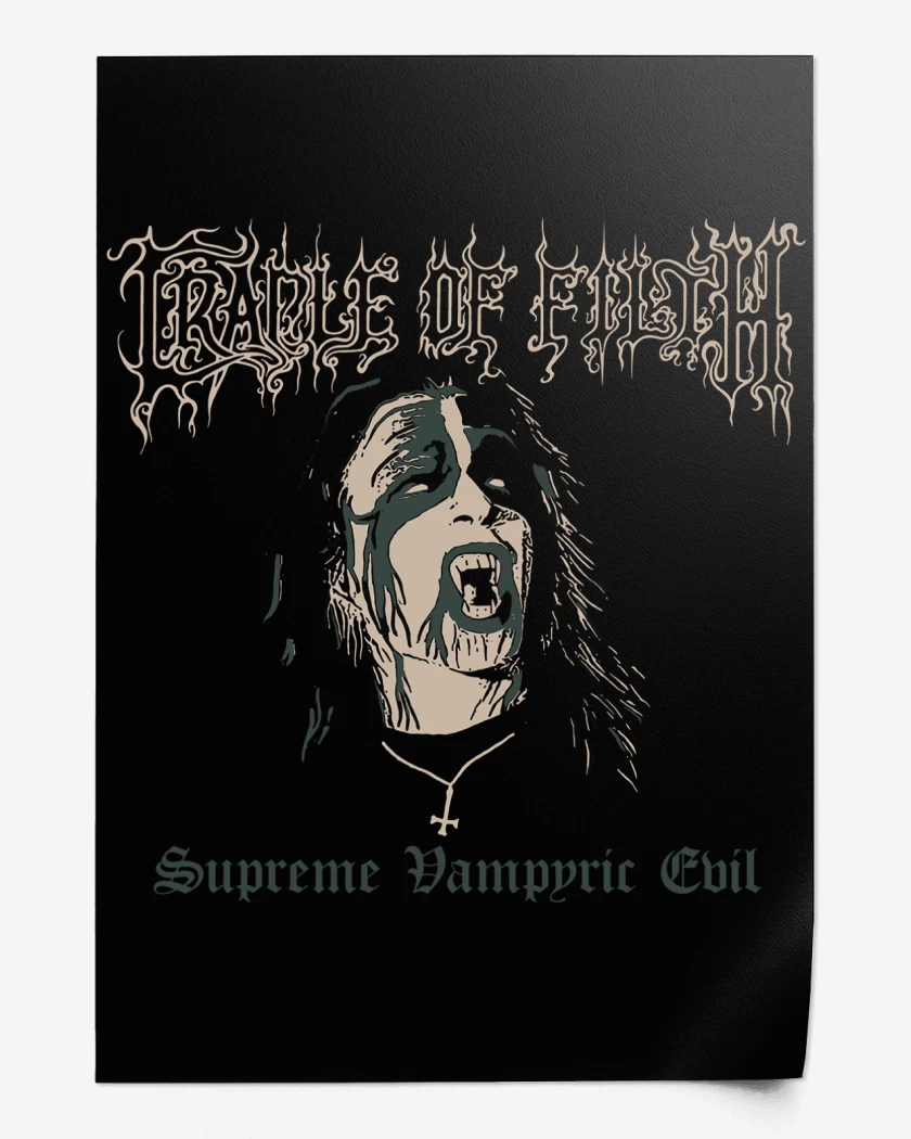 Print Cradle of Filth Supreme Vampyric Evil