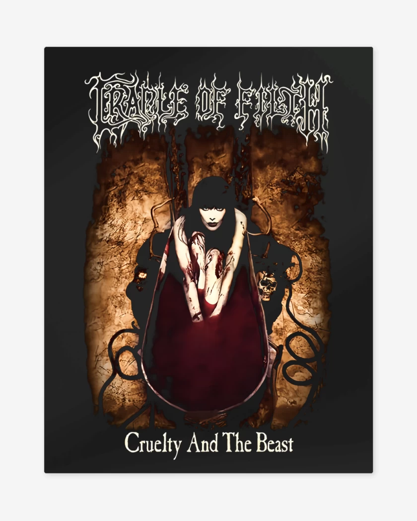Print metalico Cradle of Filth Cruelty and the Beast
