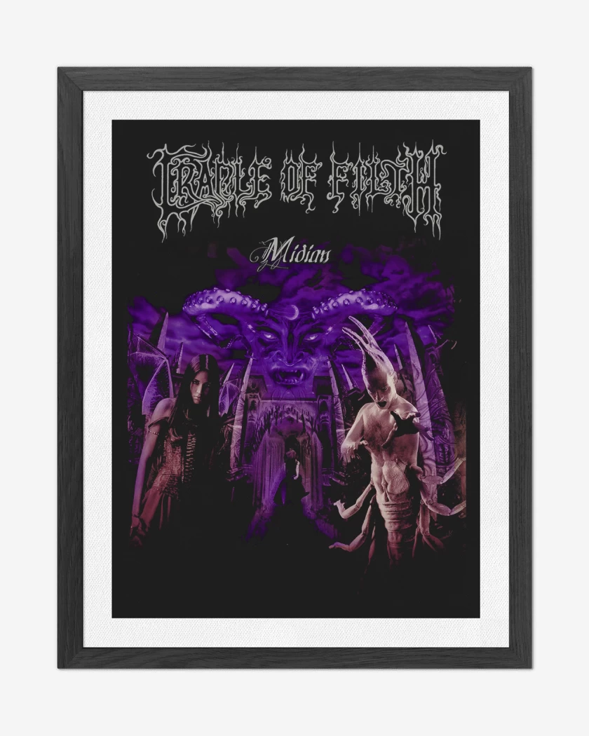Cuadro decorativo Negro de Cradle of Filth Midian