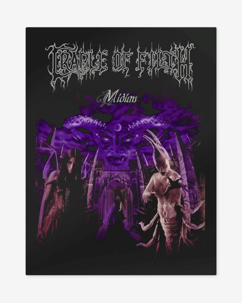 Print metalico Cradle of Filth Midian
