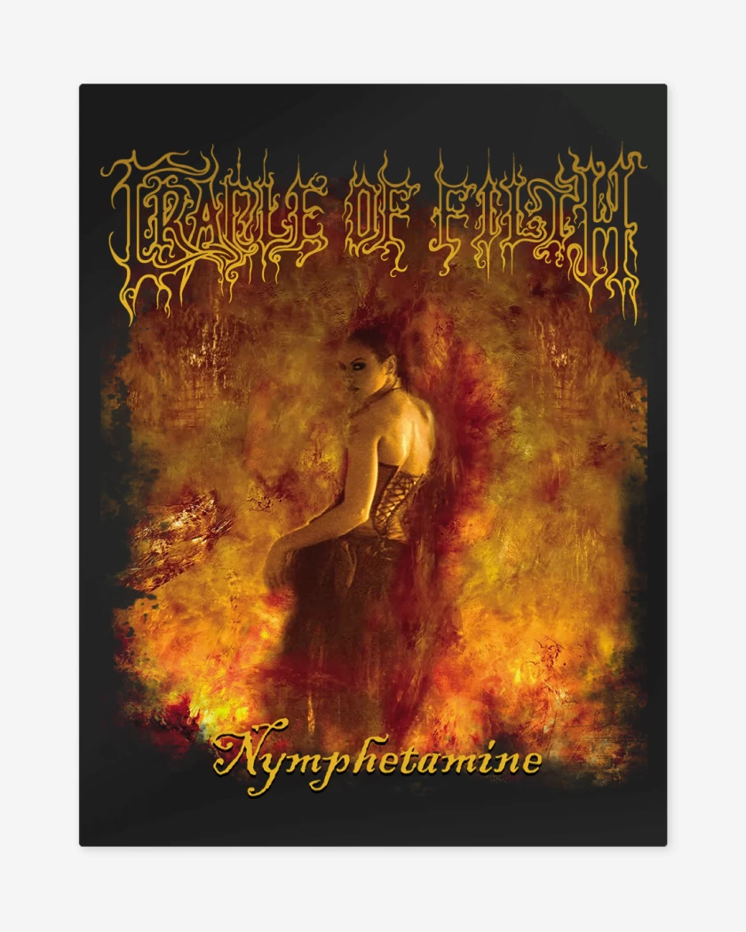 Print metalico Cradle of Filth Nymphetamine