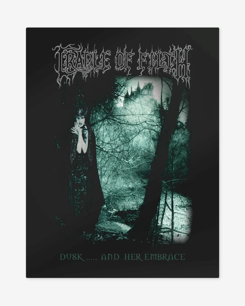 Print metalico Negro de Cradle of Filth Dusk