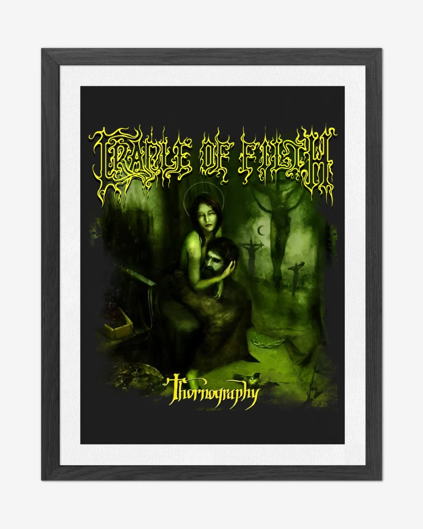 Cuadro decorativo Negro de Cradle of Filth Thornography