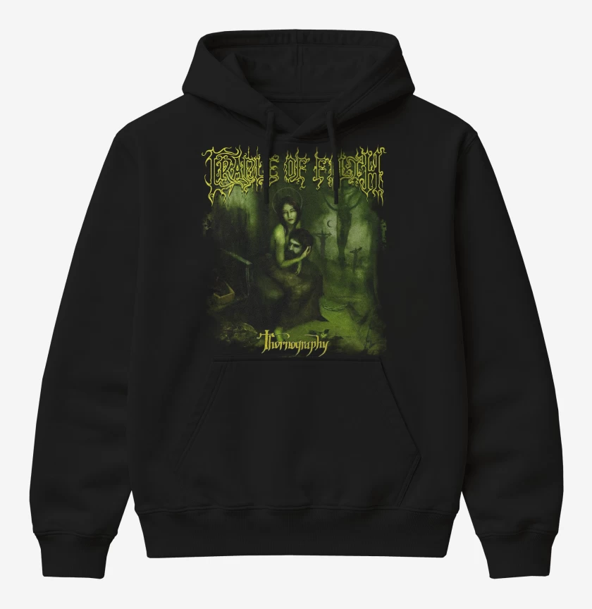 Poleron Canguro básico Negro de Cradle of Filth Thornography