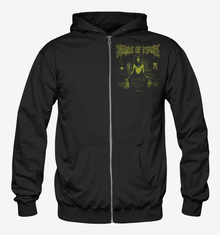 Poleron Canguro con cierre Negro de Cradle of Filth Faster