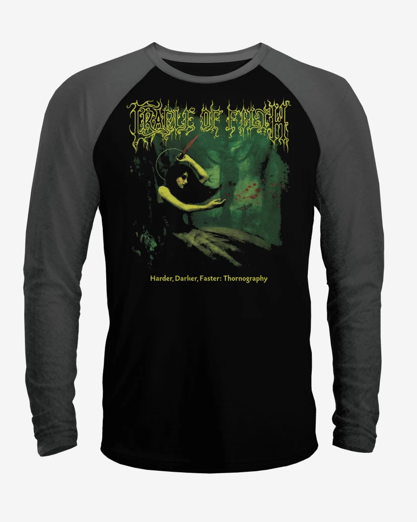 Polera Raglan Cradle of Filth Harder Darker Faster