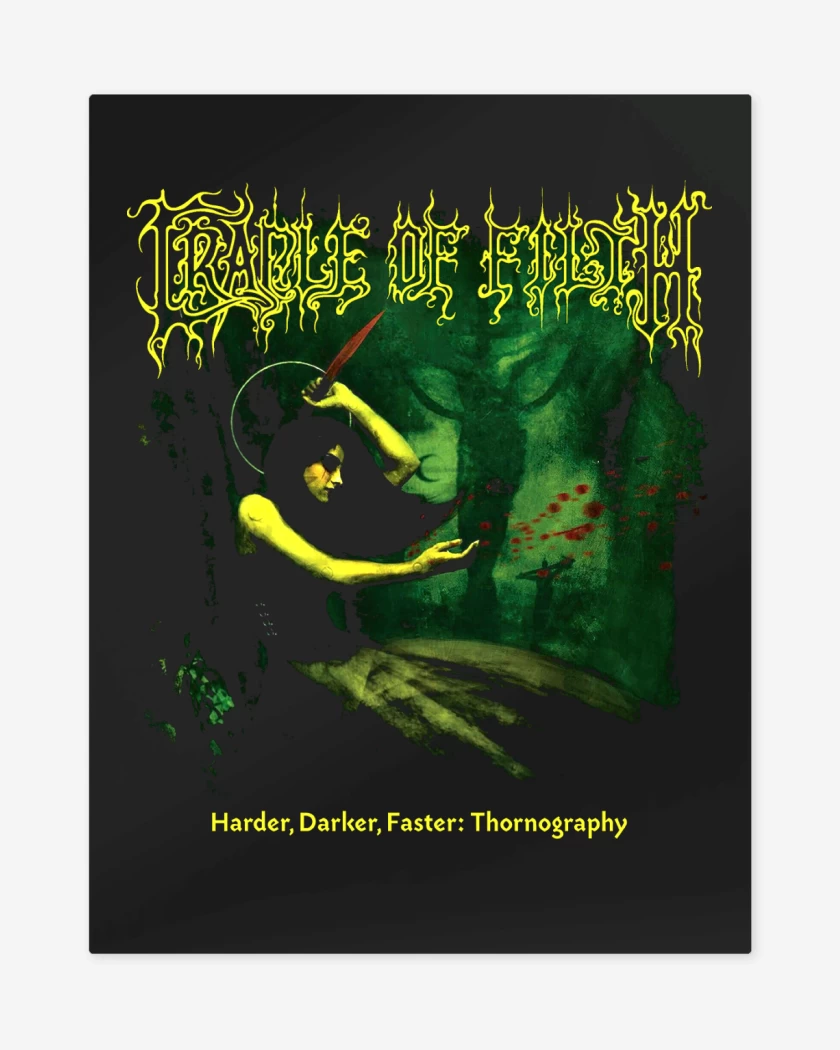 Print metalico Cradle of Filth Harder Darker Faster