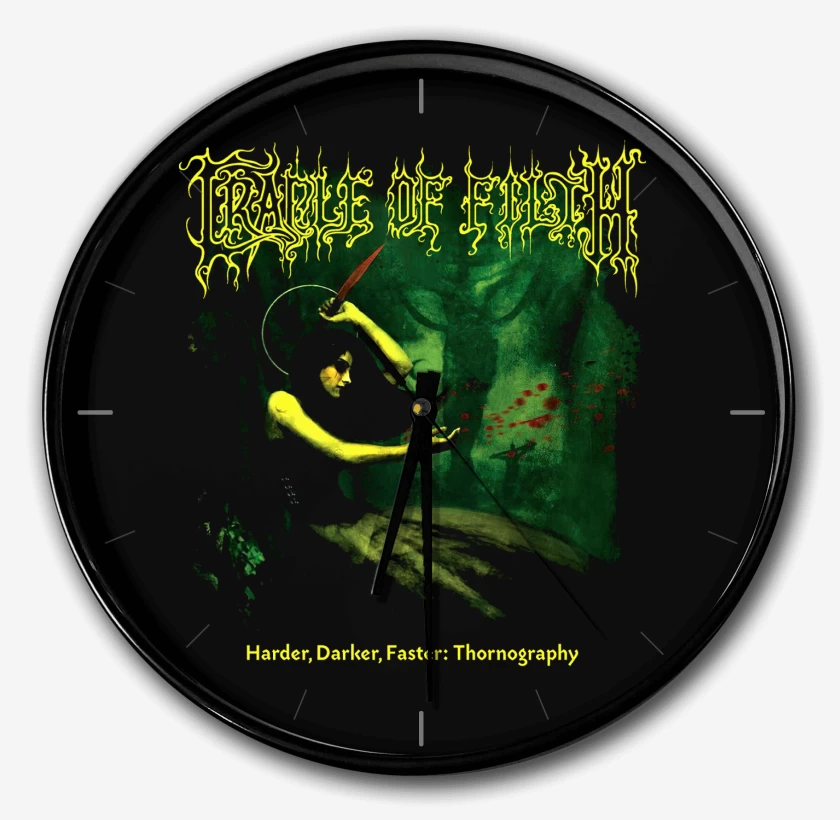 Reloj Negro de Cradle of Filth Harder Darker Faster