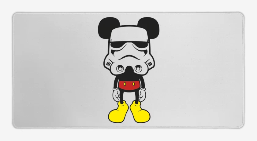 Mouse pad Gamer Blanco de Mickey trooper