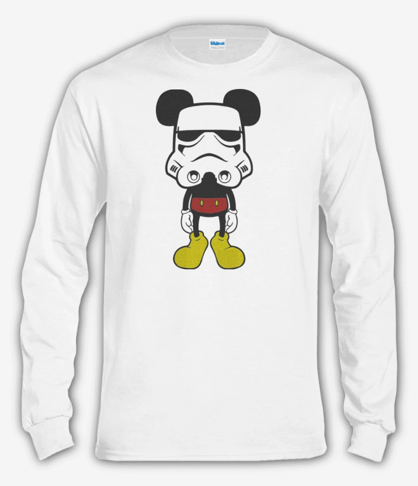 Polera manga larga Blanco de Mickey trooper