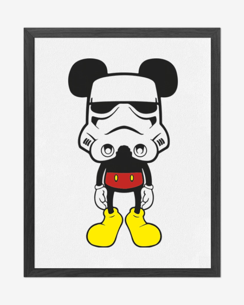 Cuadro decorativo Blanco de Mickey trooper