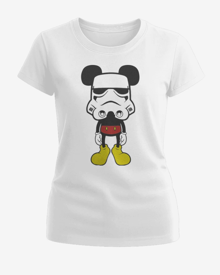 Polera de Mujer Blanco de Mickey trooper