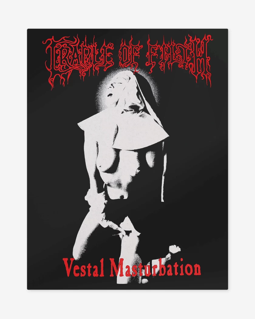 Print metalico Negro de Cradle of Filth Vestal