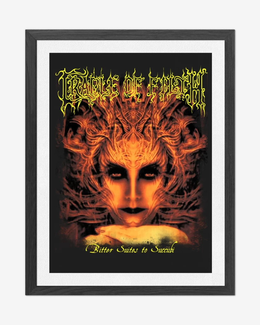 Cuadro decorativo Negro de Cradle of Filth Bitter|
