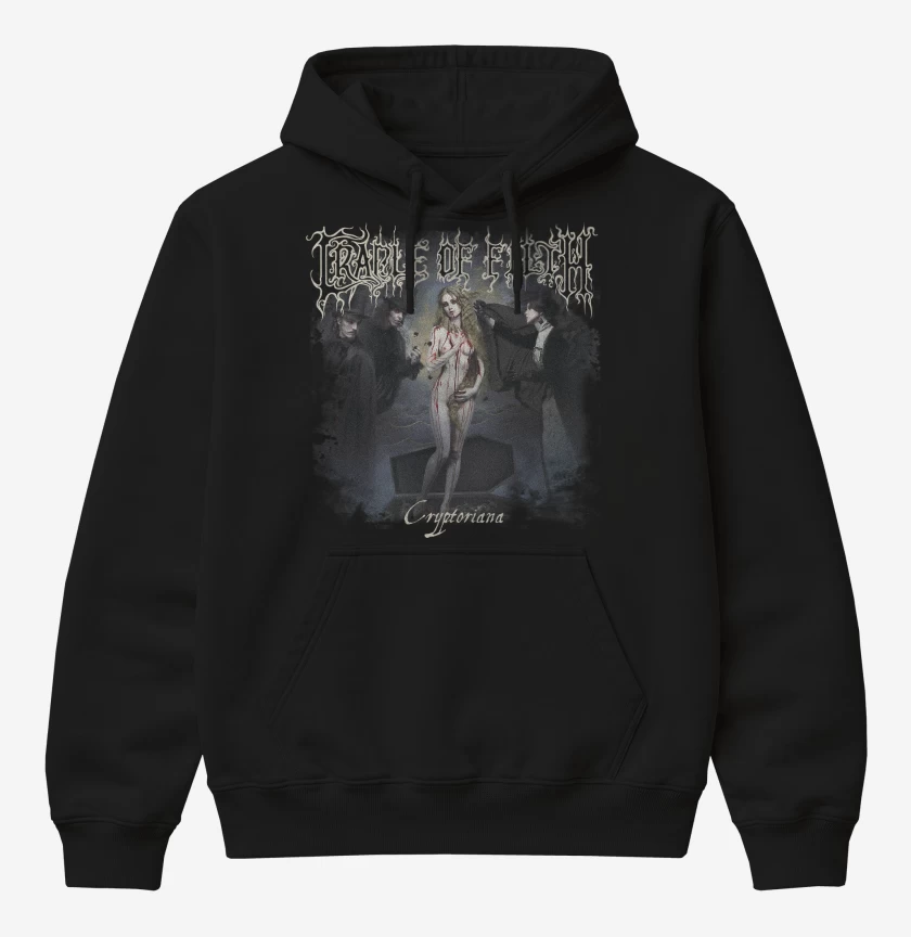 Poleron Canguro básico Negro de Cradle of Filth Cryptoriana