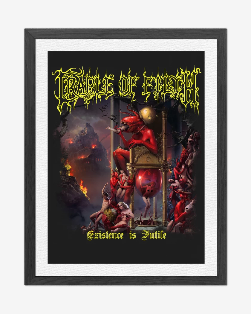 Cuadro decorativo Negro de Cradle of Filth Existence is Futile