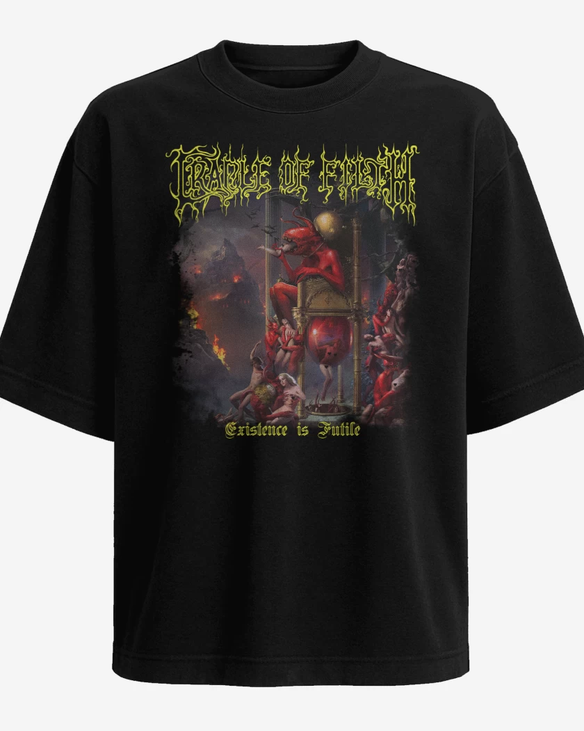 Polera Oversize Cradle of Filth Existence is Futile