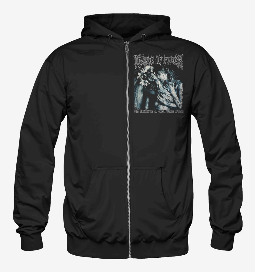 Poleron Canguro con cierre Negro de Cradle of Filth The Principle at Evil
