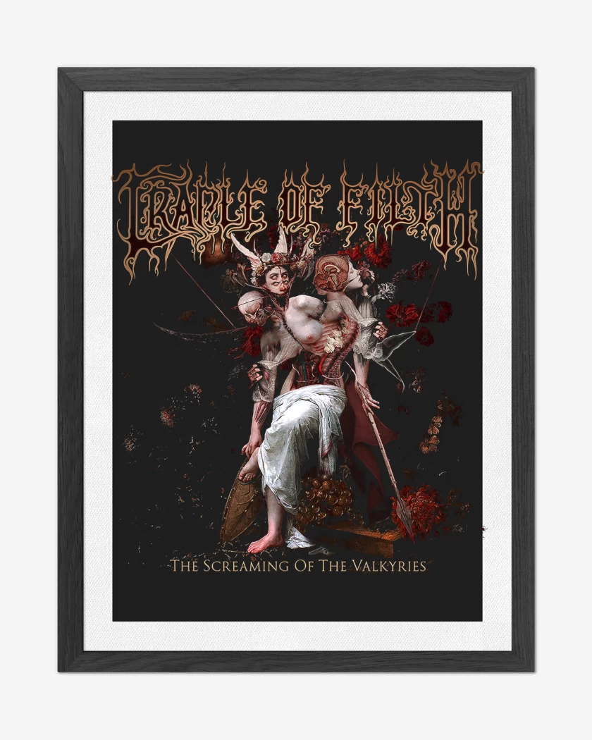 Cuadro decorativo Negro de Cradle of Filth The Screamig of the Valkyries