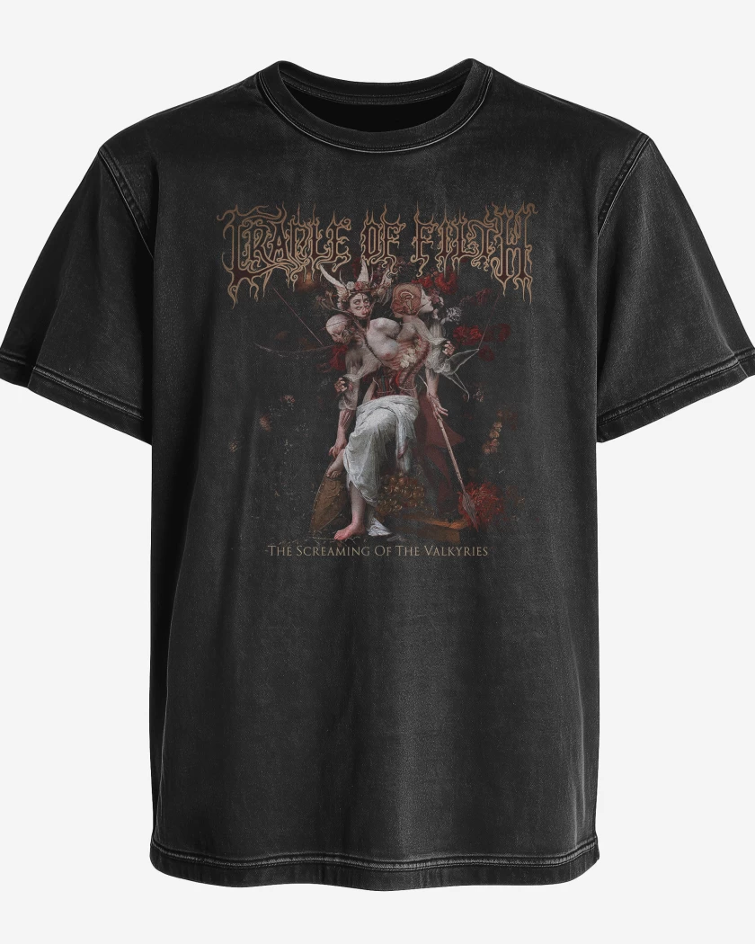 Polera desgastada Cradle of Filth The Screamig of the Valkyries