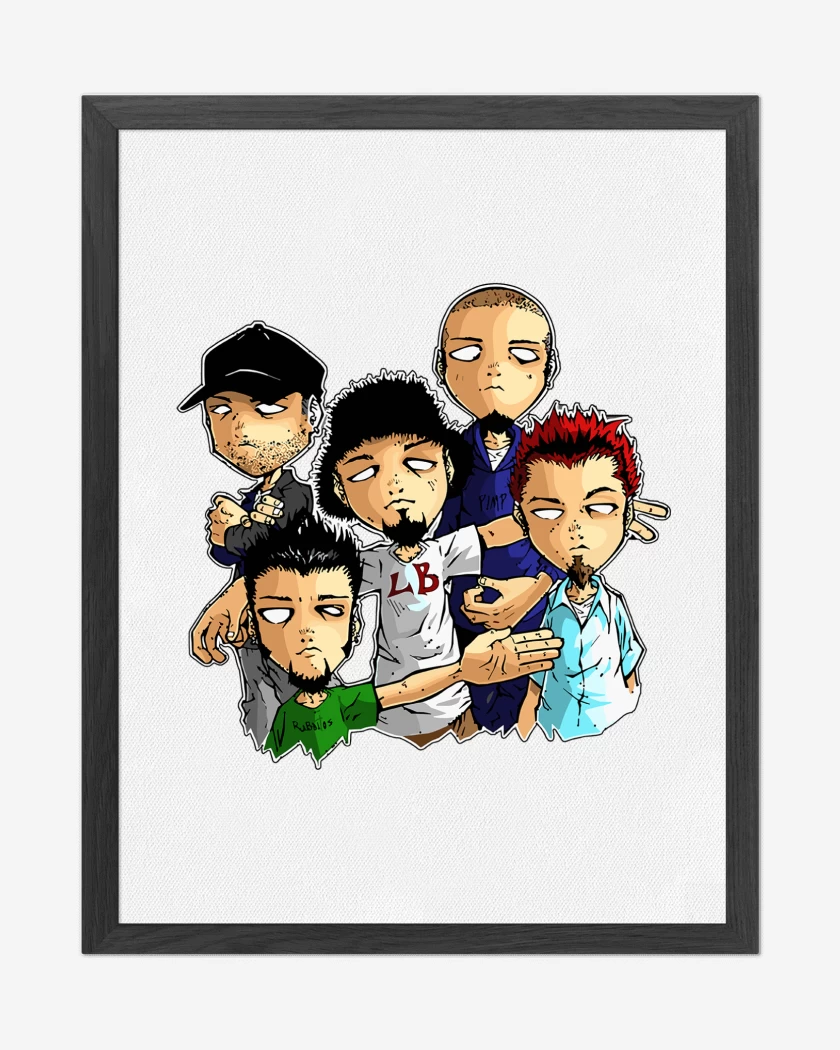 Cuadro decorativo Blanco de Limp Bizkit Cartoon