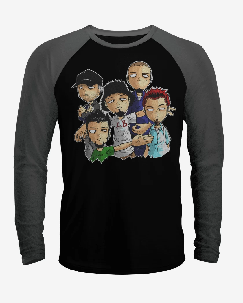Polera Raglan Limp Bizkit Cartoon