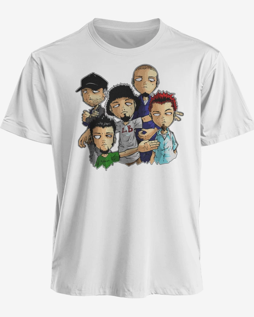 Polera premium Blanco de Limp Bizkit Cartoon