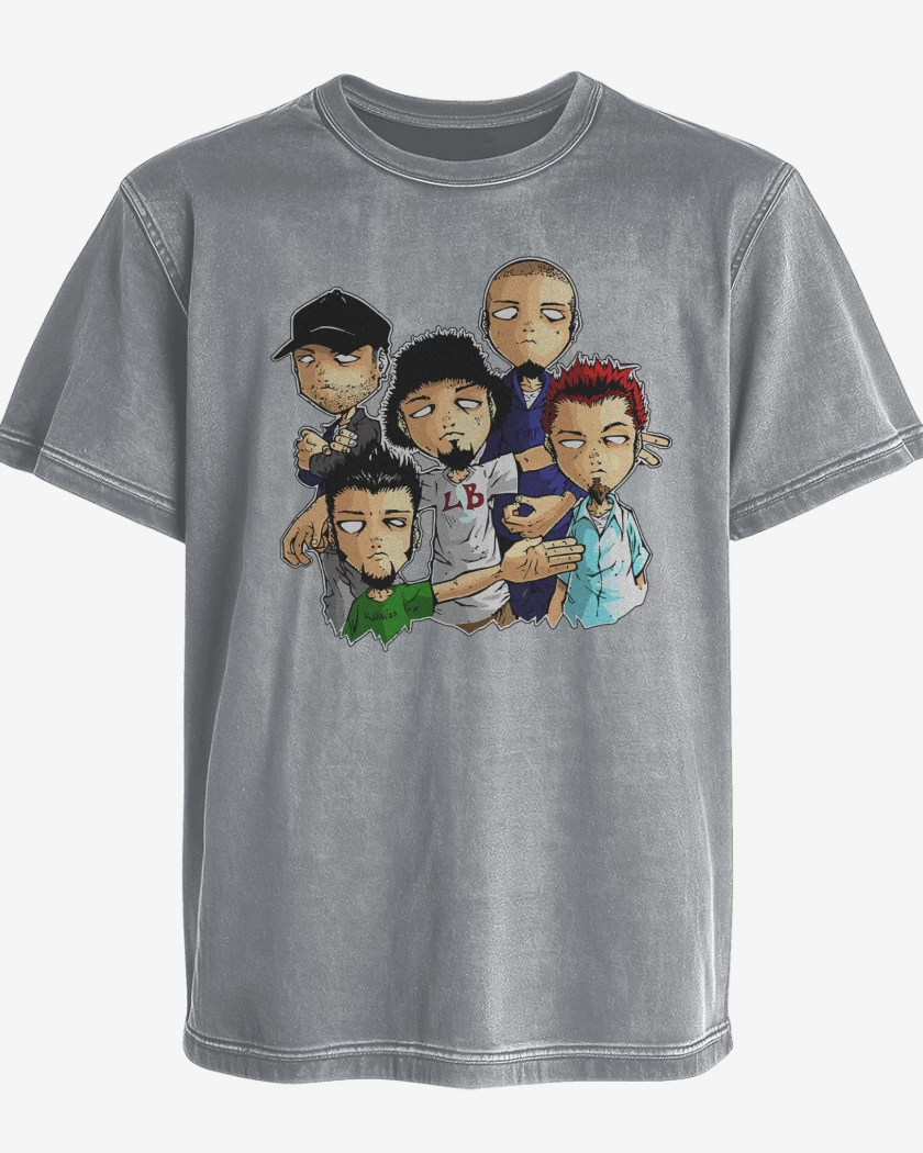 Polera desgastada Limp Bizkit Cartoon