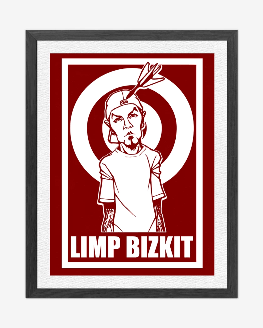 Cuadro decorativo Rojo de Limp Bizkit Fred Durst