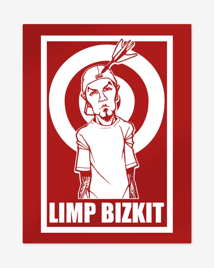 Print metalico Rojo de Limp Bizkit Fred Durst