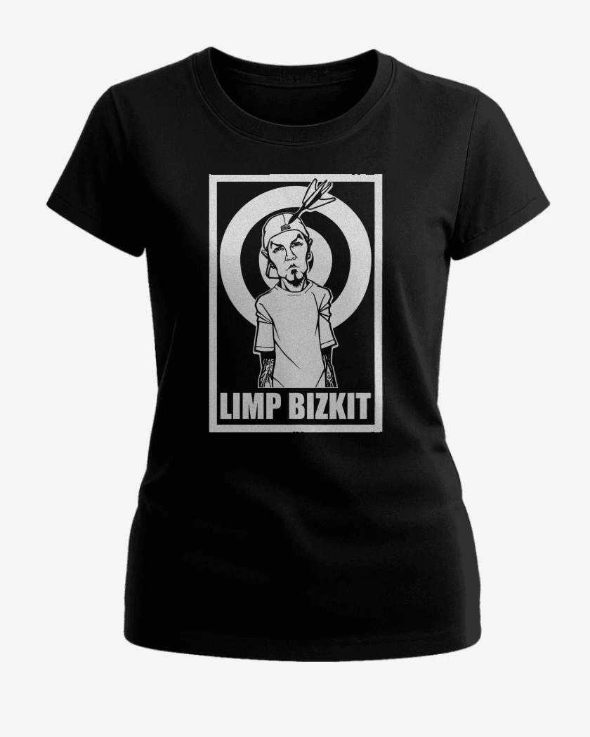 Polera de Mujer Negro de Limp Bizkit Fred Durst
