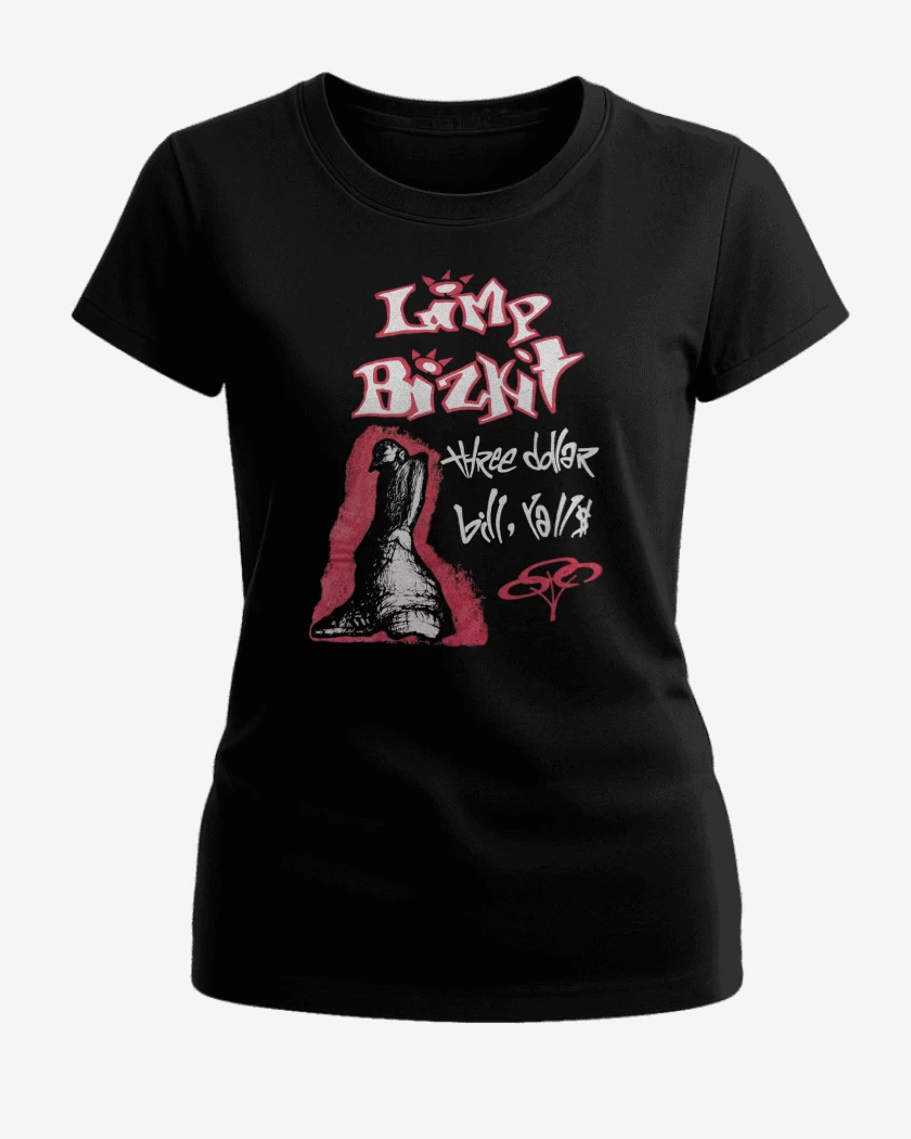 Polera de Mujer Negro de Limp Bizkit Three Dollar 