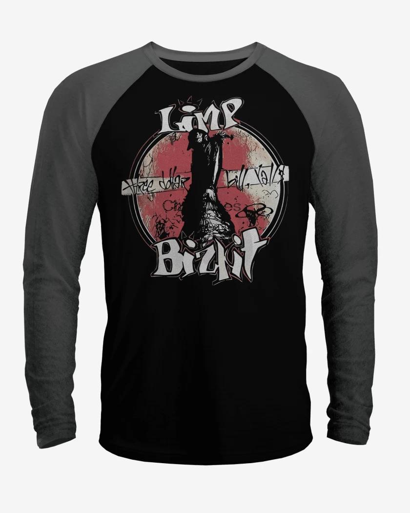 Polera Raglan Limp Bizkit Three Dollar Bill